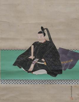 【有馬頼永（よりとお）像】
永悳藤原立信（えいとくふじわらたつのぶ）　江戸時代後期　篠山神社蔵